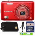 APARAT OLYMPUS VG-160 CZERWONY + akcesoria